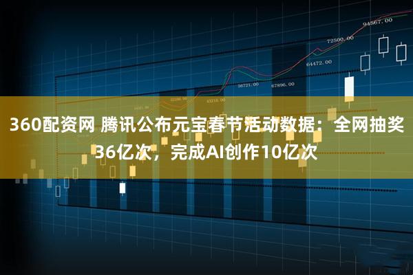 360配资网 腾讯公布元宝春节活动数据：全网抽奖36亿次，完成AI创作10亿次