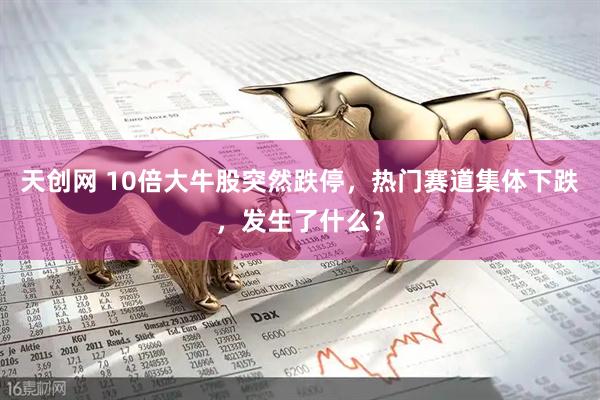 天创网 10倍大牛股突然跌停，热门赛道集体下跌，发生了什么？