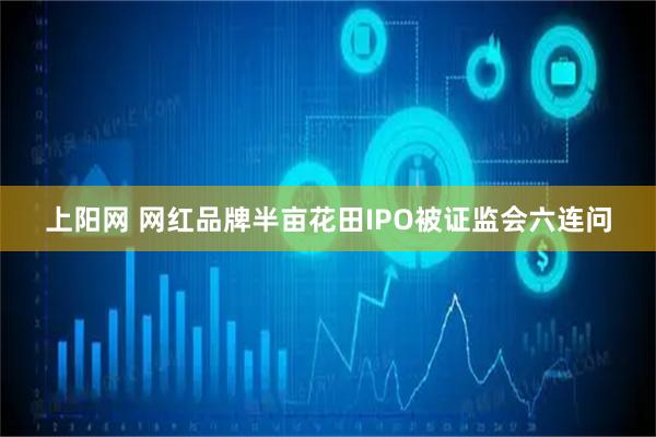 上阳网 网红品牌半亩花田IPO被证监会六连问