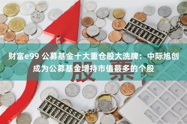 财富e99 公募基金十大重仓股大洗牌：中际旭创成为公募基金增持市值最多的个股